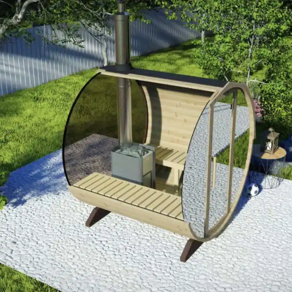 “2.3m” Mirrored Sauna for 4 persons