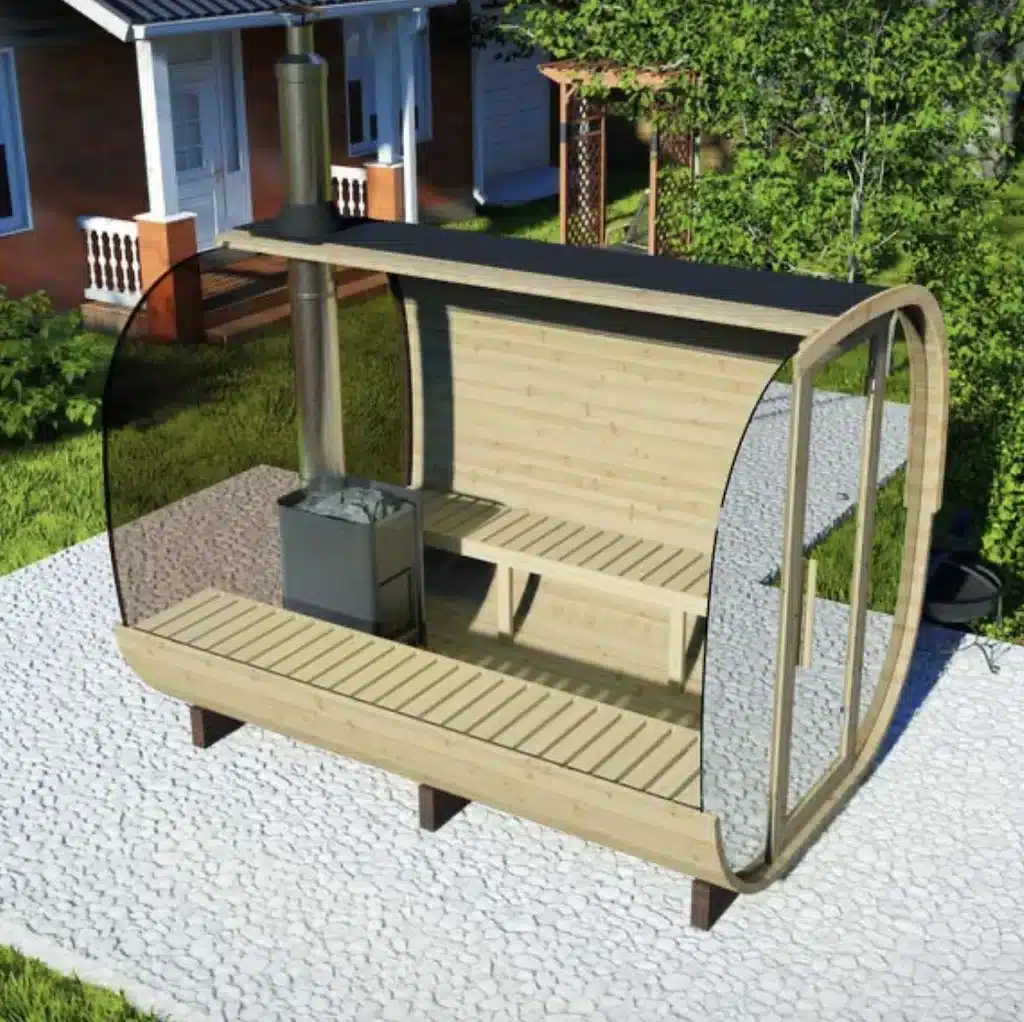 “3m” Mirrored Sauna Cube for 6 persons