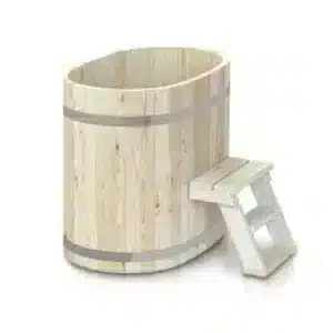 Wood Ice tub for 2 persons 1,6×1,0 m