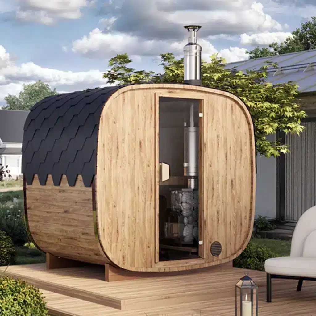 “1.7m” SQR17 Cube Barrel Sauna for 3 persons