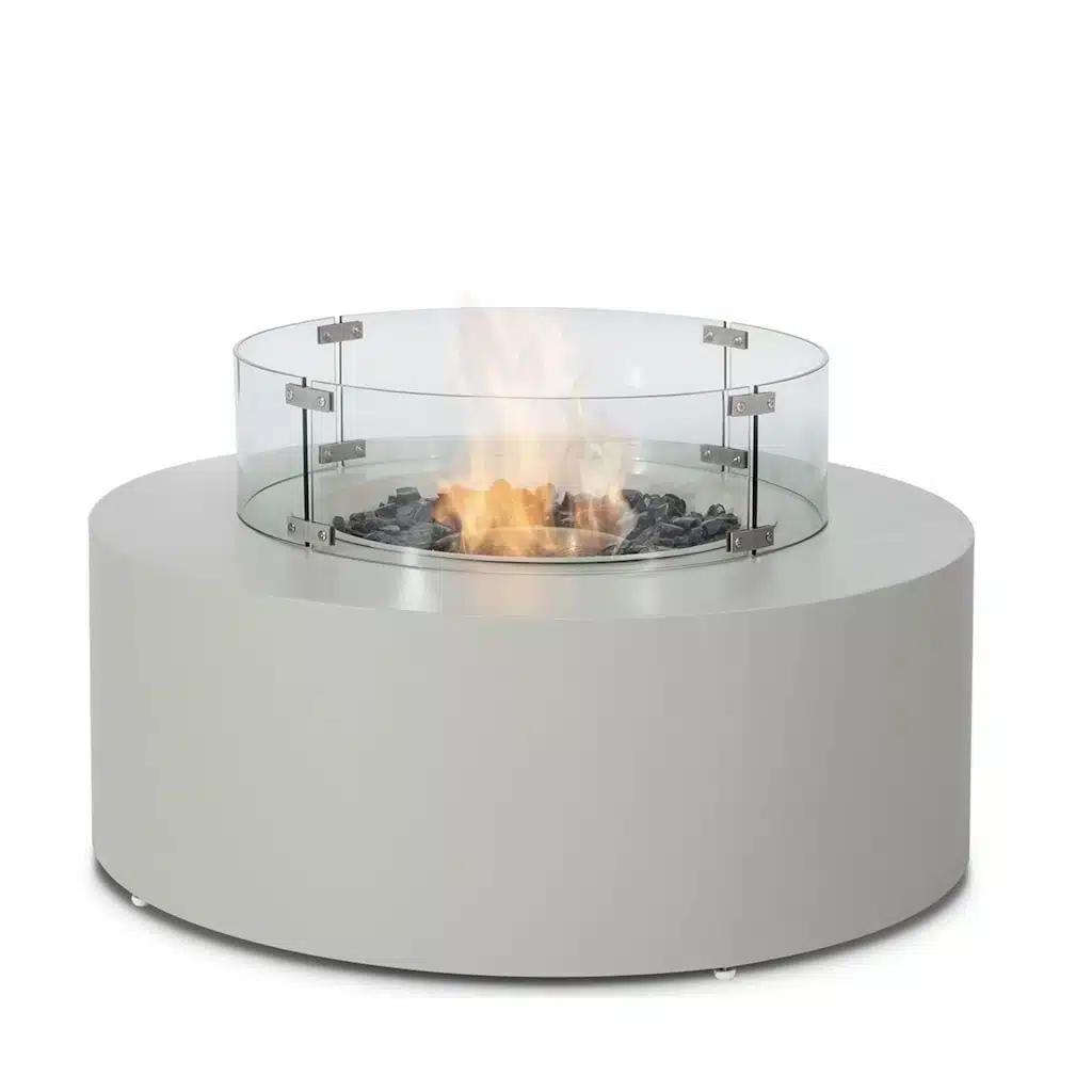 Gas fire pit round coffee table
