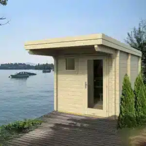 “Ahti M Flat” sauna with 70 mm walls, 2.4 x 3.8m