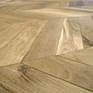 Woodengold oak french herringbone chevron 45°/60° T&G rustic (120×650 mm)