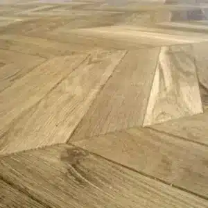 Woodengold oak french herringbone chevron 45°/60° T&G rustic (90×500 mm)
